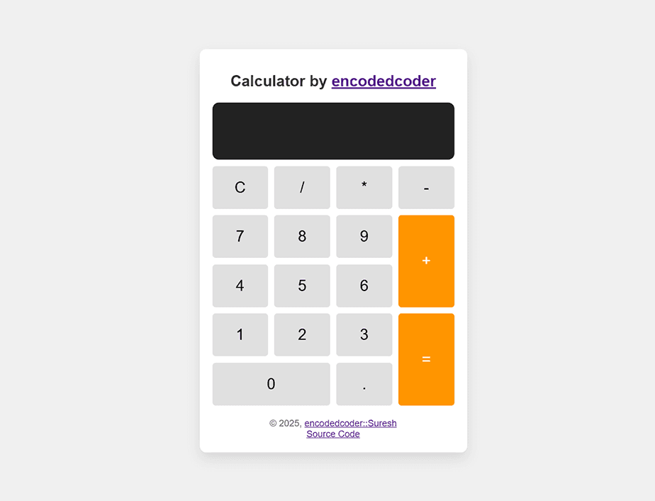 Calculator App Calculator App - A simple calculator application for basic arithmetic operations.